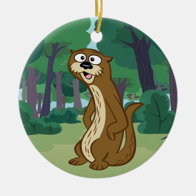 Otter FörsterRick | Reggie Keramikornament (Vorne)