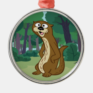 Otter FörsterRick   Reggie Ornament Aus Metall
