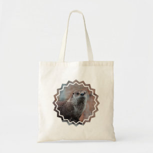 Otter-Foto-kleine Leinwand-Tasche Tragetasche
