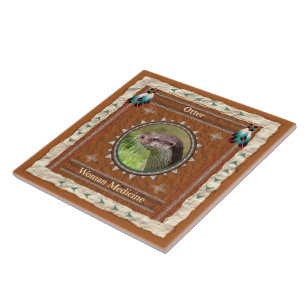 Otter - Frauen-Medizin-Keramik-Fliese Fliese