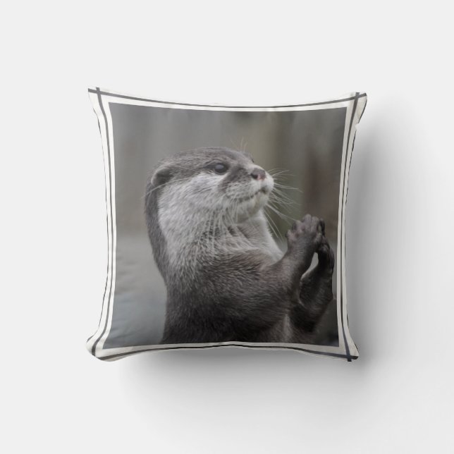 Otter-Genie-Kissen Kissen (Vorderseite)