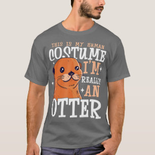 Otter Geschenk für Sea Otter Ferret Fischotter Tie T-Shirt
