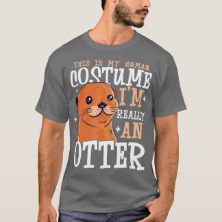 Otter Geschenk für Sea Otter Ferret Fischotter Tie T-Shirt