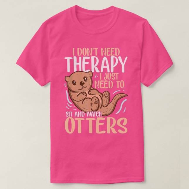 Otter  Gift for Sea Otter Ferret Fish otter Animal T-Shirt (Design vorne)