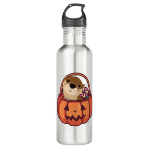 Otter Halloween Edelstahlflasche