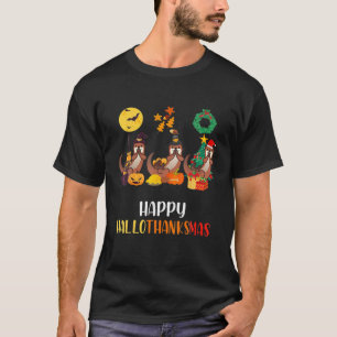 Otter Halloween Pup Weihnachtsfest Hallothanksmas T-Shirt