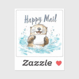 Otter Happy Mail Aufkleber