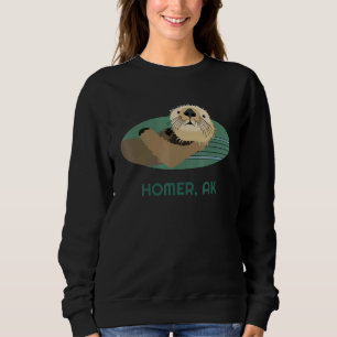 Otter Homer Alaska Küstenresident Fisherman Sweatshirt