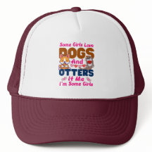 Otter Hund einige Mädchen Liebe Hunde und