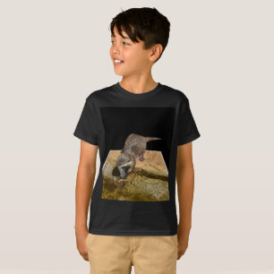 Otter isst leckeren Fisch, T-Shirt