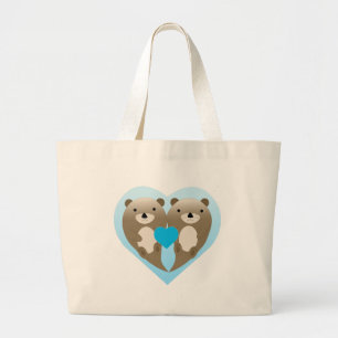 Otter-Liebe Jumbo Stoffbeutel