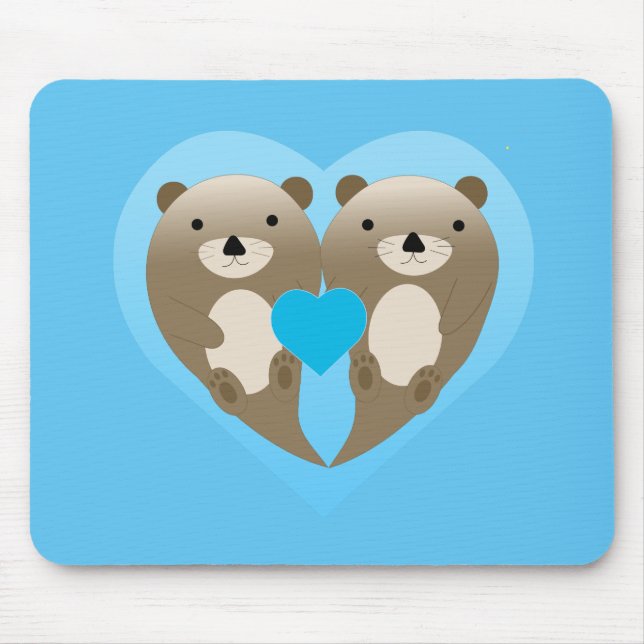Otter-Liebe Mousepad (Vorne)