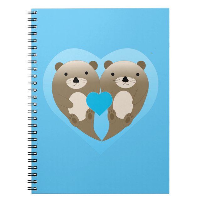 Otter-Liebe Notizblock (Vorderseite)
