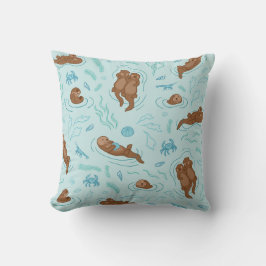 Otter love light Dekokissen