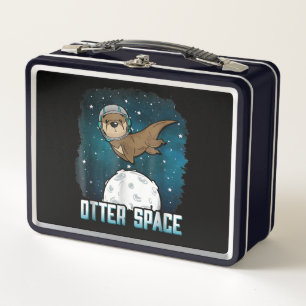 Otter Lovers  Sonstiges Weltraumtier Metall Brotdose
