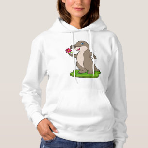 Otter mit Blume Hoodie