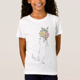 Otter mit Blumen T-Shirt