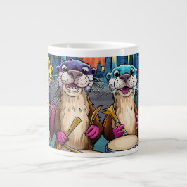 Otter Musicians Jumbo-Tasse