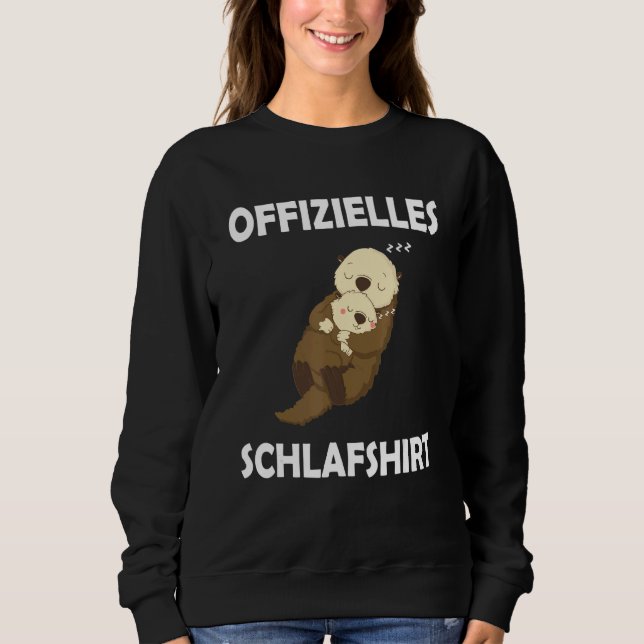 Otter Nightdress Sleep Pajamas Sweatshirt (Vorderseite)