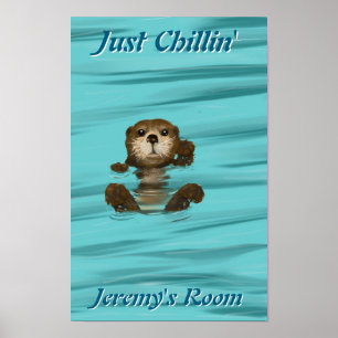 Otter, nur Chillin' Poster