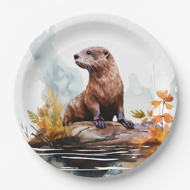 Otter Pappteller (Vorderseite)