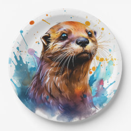 Otter Pappteller