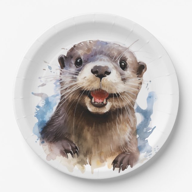 Otter Pappteller (Vorderseite)