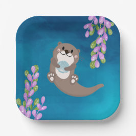 Otter-Party-Papierplatte Pappteller