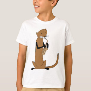 Otter Playing Saxophon T-Shirt
