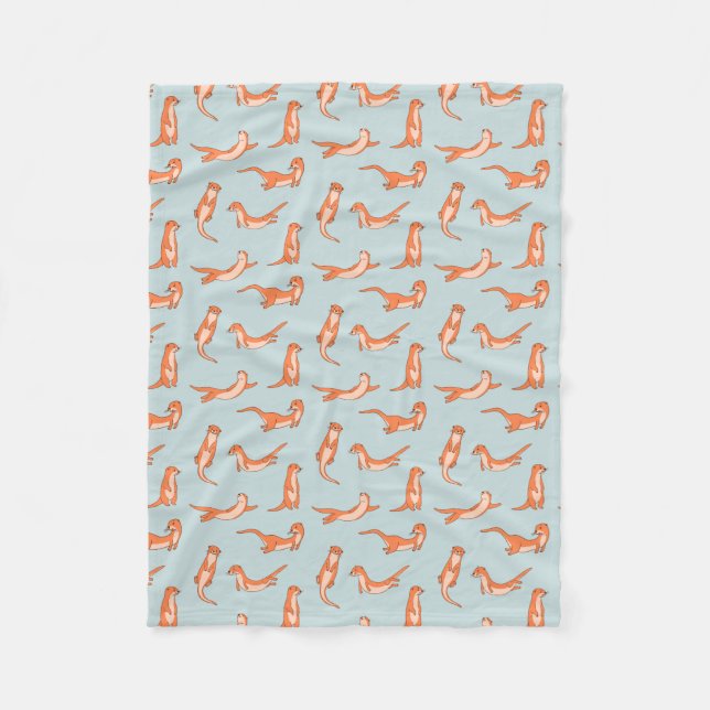 Otter Pups Fleece Blanket (Vorderseite)