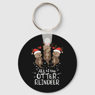 Otter Rentier Hirsch Weihnachtsgeschenk Geschenk G Schlüsselanhänger