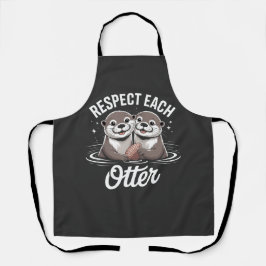 Otter Respect Each Other Funny Schürze