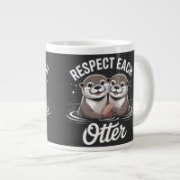Otter respektieren sich gegenseitig lustig