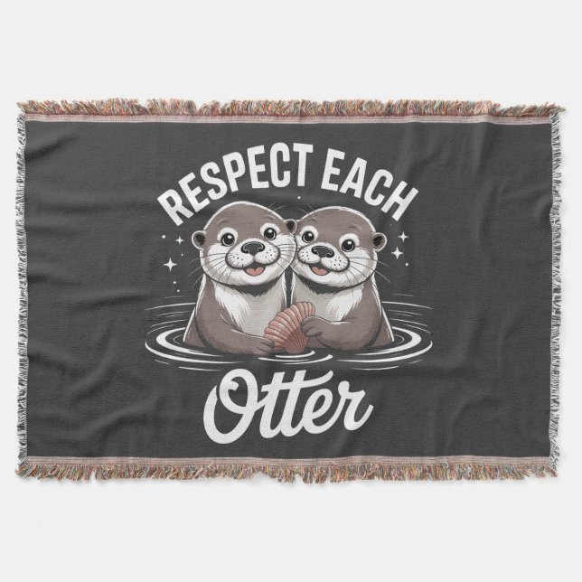 Otter respektieren sich lustig  decke (Vorderseite)