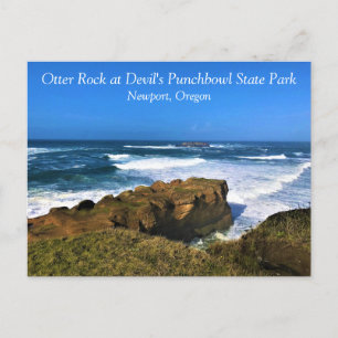 Otter Rock at Devil's Punchbowl Staat Park, Oregon Postkarte