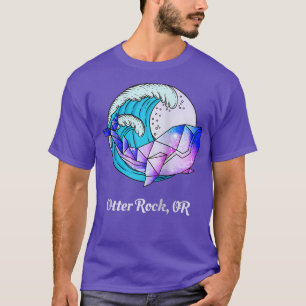 Otter Rock oder Japanisch Paint Geometric Orca Kil T-Shirt