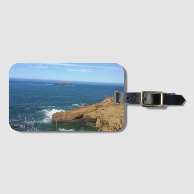 Otter Rock, Oregon Coast Gepäckanhänger (Vorderseite (Horizontal))