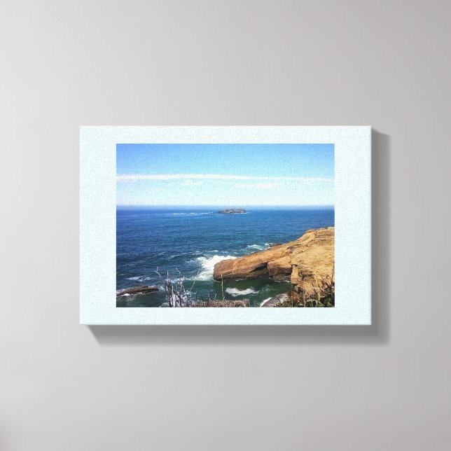 Otter Rock, Oregon Coast Leinwanddruck (Vorderseite)