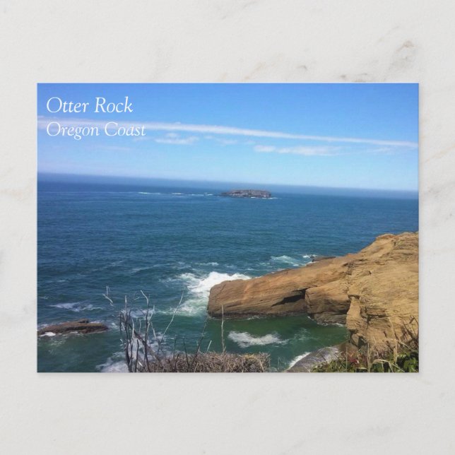Otter Rock, Oregon Coast Postkarte (Vorderseite)