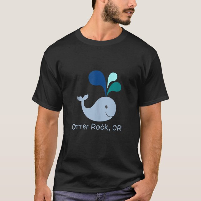 Otter Rock Oregon Niedlich Whale Lover Cartoon Anl T-Shirt (Vorderseite)