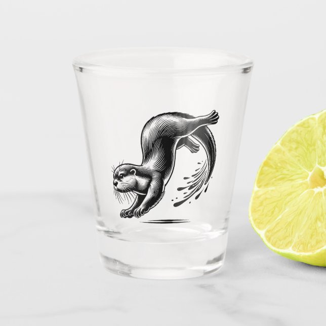 Otter Schnapsglas (Vorderseite)