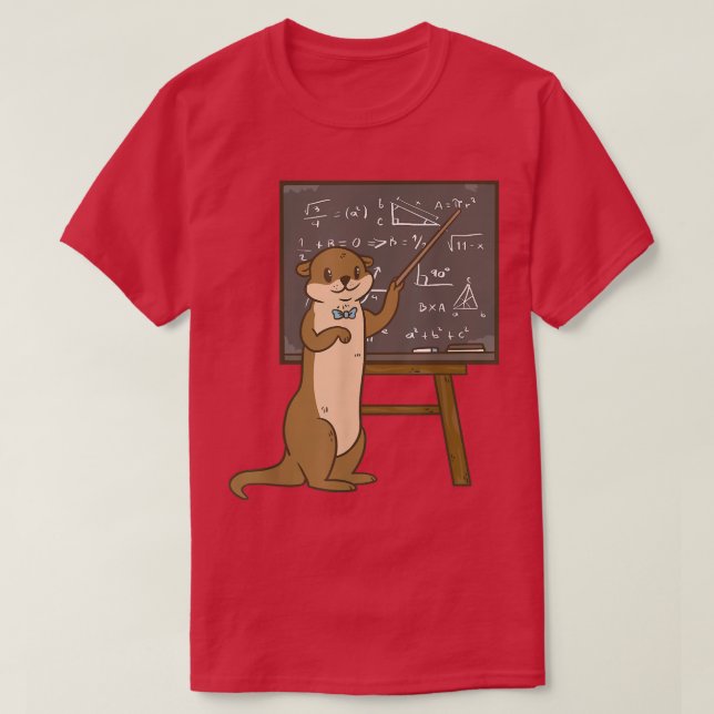 Otter Science Teacher T-Shirt (Design vorne)