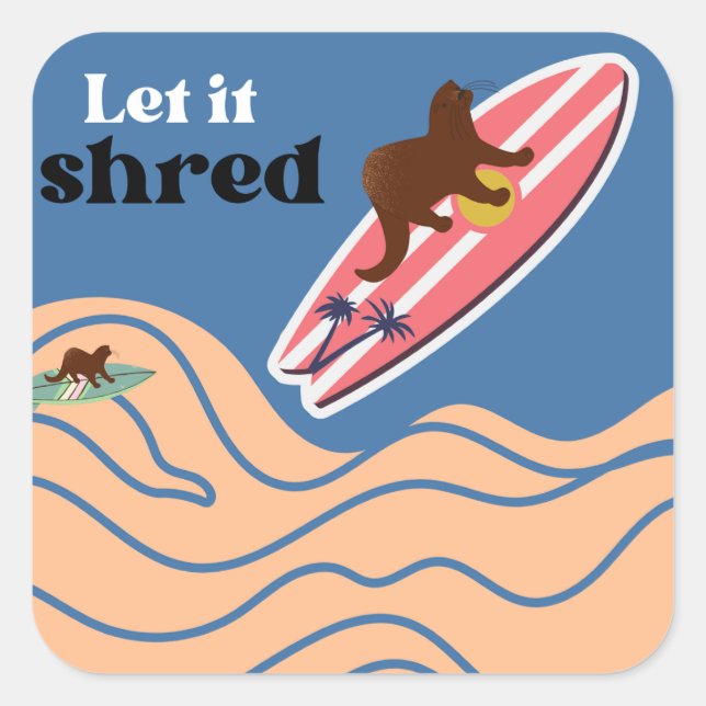 Otter Shred Sticker (Vorderseite)