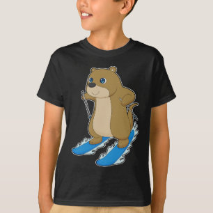 Otter Skier Ski T-Shirt