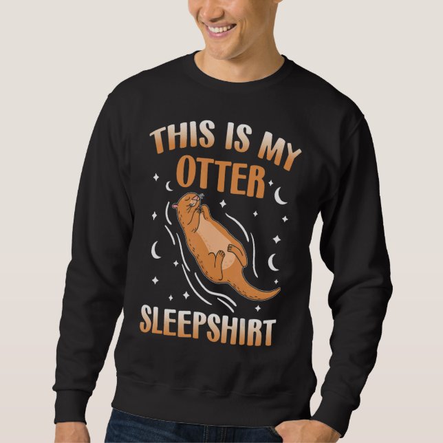 Otter Sleeping Otter Sea Otter Otter Sleep Sweatshirt (Vorderseite)