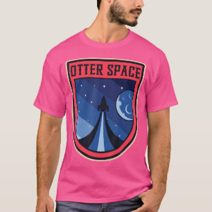 Otter Space Moon Funny Planets Astronomie Kosmos G T-Shirt