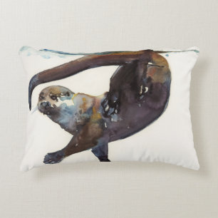Otter-Studie II - 'Talisker Zierkissen