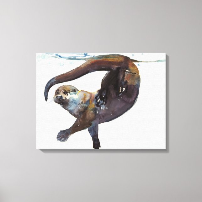 Otter Study II -'Talisker' Leinwanddruck (Vorderseite)