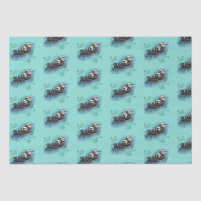 Otter Tissue Paper Seidenpapier (Vorderseite)