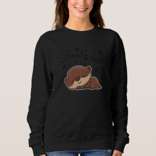 Otter und Noten Musiker Schlüssel Süßer Seeotter Sweatshirt